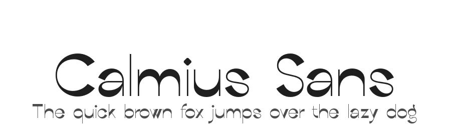 Calmius Sans by Andriy Dykun (NREY) β Sans Serif Font