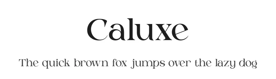 Caluxe by Bakhrudin Ja'far — Sans Serif Font