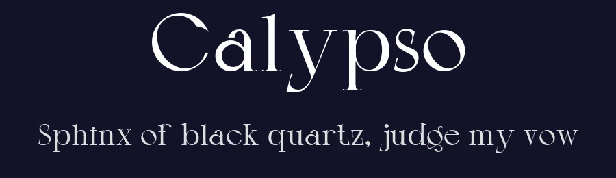 Calypso — Serif Font — thumbnail 2