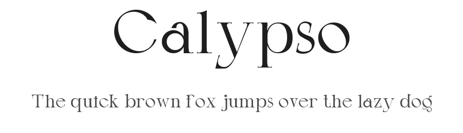 Calypso — Serif Font
