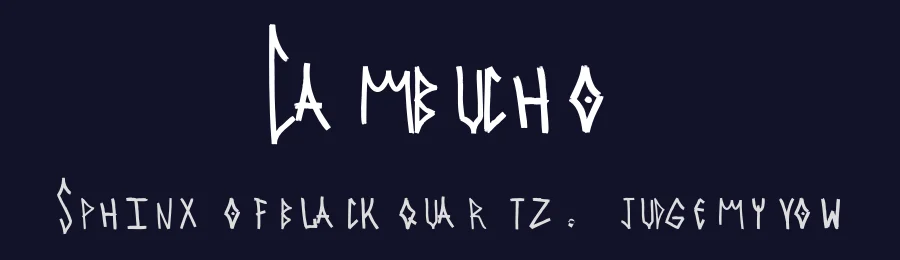 Cambucho by Gallardo, Gonzalo — Script Handwritten Font — thumbnail 2