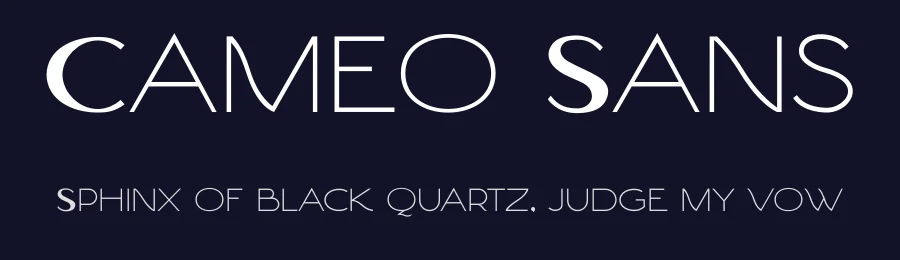 Cameo Sans by ikiiko — Sans Serif Font — thumbnail 2