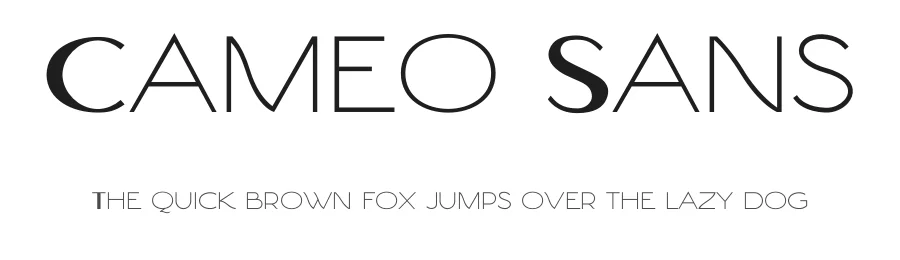 Cameo Sans by ikiiko โ Sans Serif Font