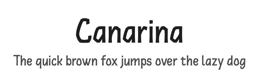 Canarina by Ariel Martín Pérez — Sans Serif Font