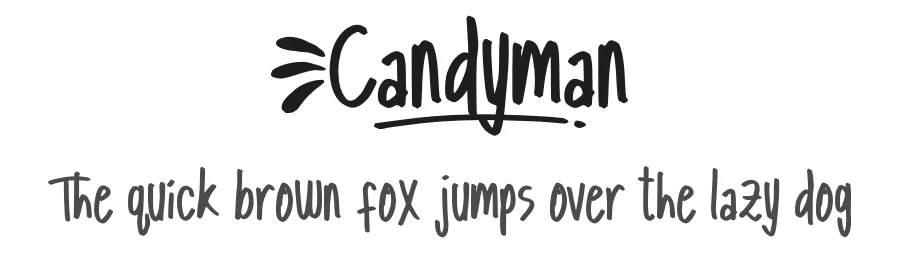 Candyman by AHMAD FASHIHULLISAN — Script Handwritten Font