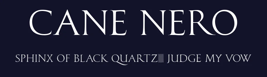 Cane Nero — Serif Font — thumbnail 2