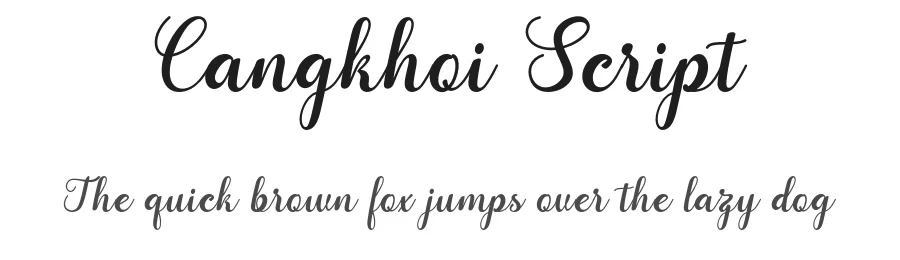 Cangkhoi Script by marwah — Script Handwritten Font