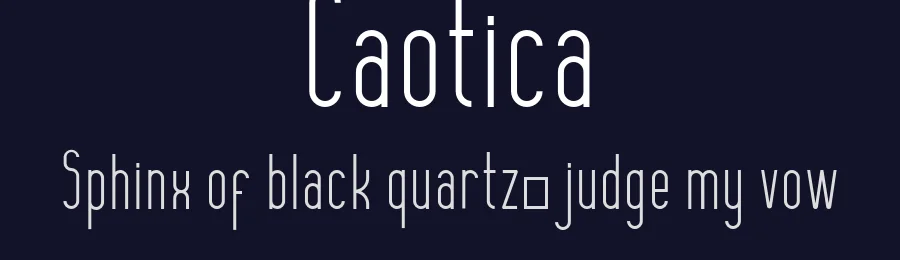 Caotica — Sans Serif Font — thumbnail 2