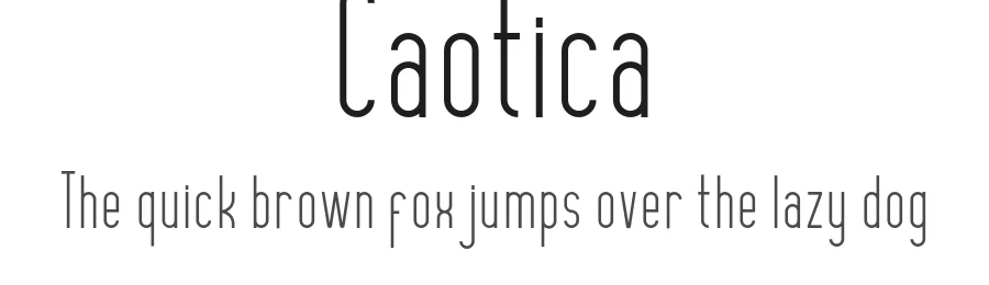 Caotica — Sans Serif Font