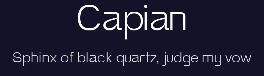 Capian — Sans Serif Font — thumbnail 2