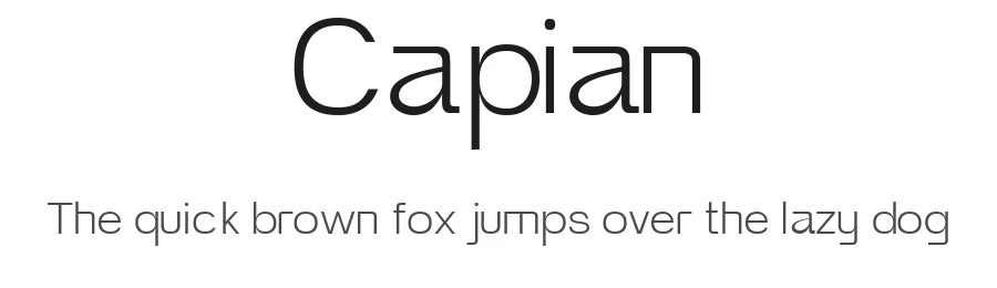 Capian β Sans Serif Font