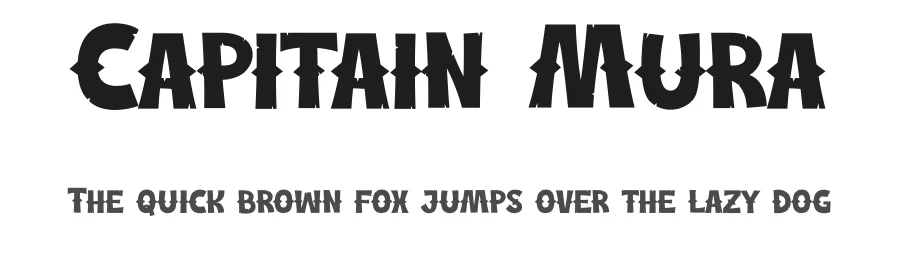 Capitain Mura by PINISIART TEAM — Display Font