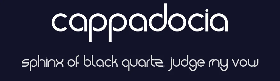 Cappadocia by Mehmet Baytur — Sans Serif Font — thumbnail 2