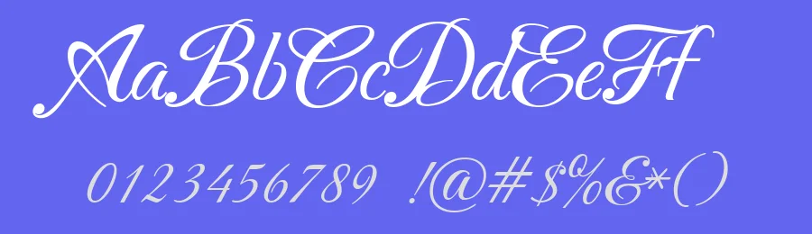 Carattere by Robert E. Leuschke — Script Handwritten Font — thumbnail 3