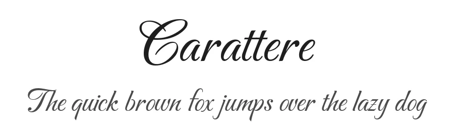 Carattere by Robert E. Leuschke — Script Handwritten Font