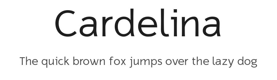 Cardelina by Inés Abad Fau — Sans Serif Font