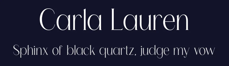 Carla Lauren by Neo Type — Sans Serif Font — thumbnail 2