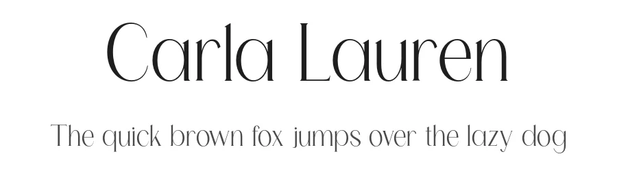 Carla Lauren by Neo Type — Sans Serif Font