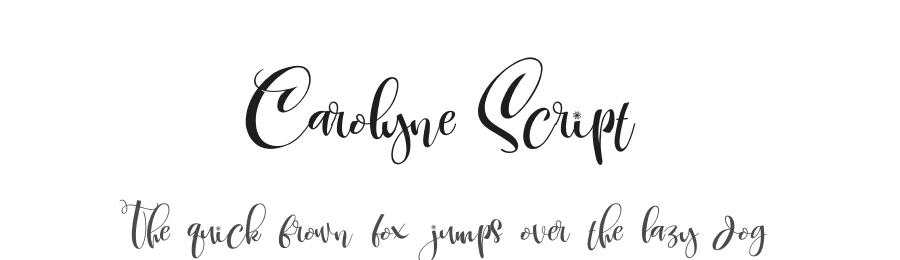 Carolyne Script by Lemoncraft 2018 — Script Handwritten Font