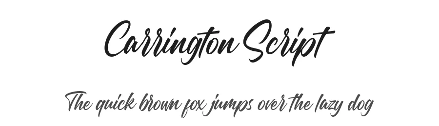 Carrington Script by ndrienugrie — Script Handwritten Font
