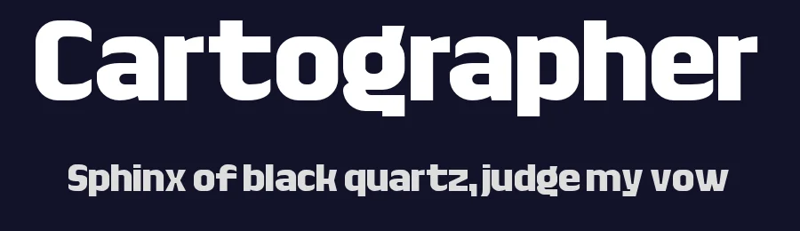 Cartographer by frongile — Sans Serif Font — thumbnail 2