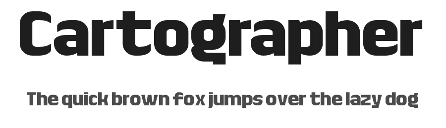 Cartographer by frongile — Sans Serif Font