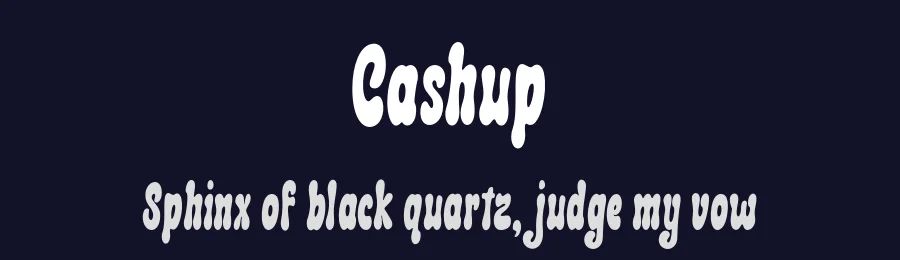 Cashup by glyphstyle — Display Font — thumbnail 2