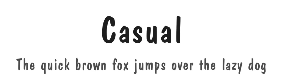 Casual — Script Handwritten Font
