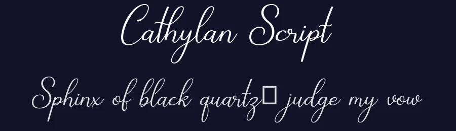 Cathylan Script — Script Handwritten Font — thumbnail 2