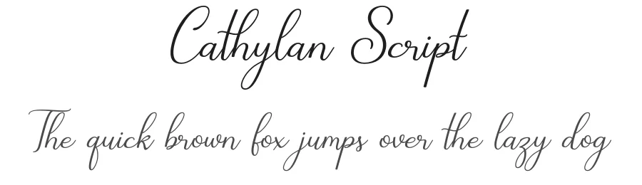 Cathylan Script — Script Handwritten Font