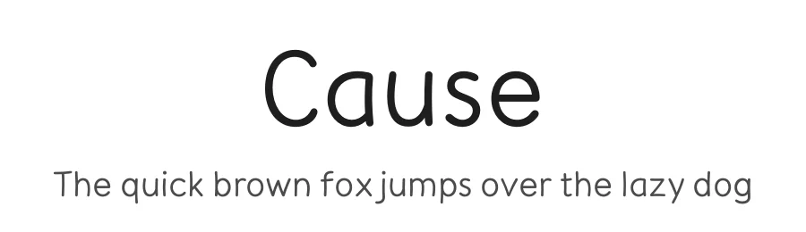 Cause by Saurabh Sharma β Script Handwritten Font