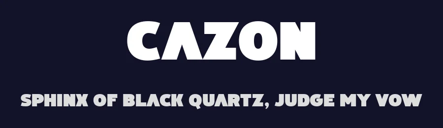 Cazon by Drizy Studio — Display Font — thumbnail 2