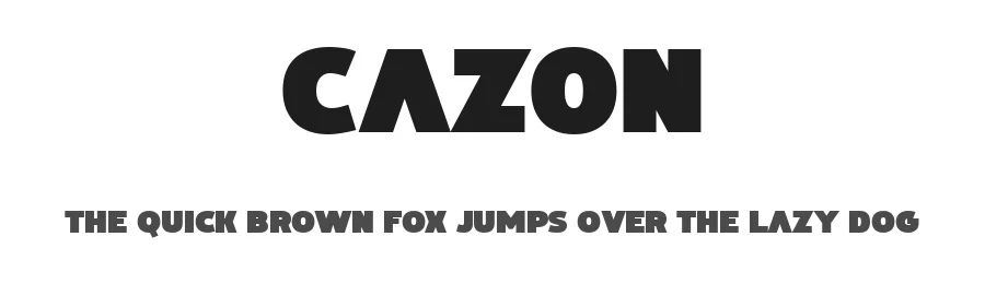 Cazon by Drizy Studio — Display Font