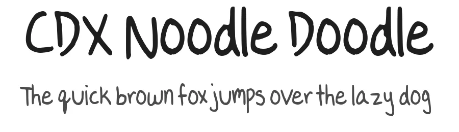 CDX Noodle Doodle by Codecy — Script Handwritten Font