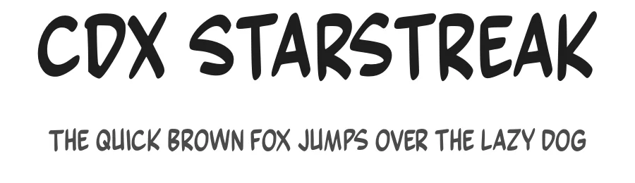 CDX Starstreak by Codecy — Script Handwritten Font