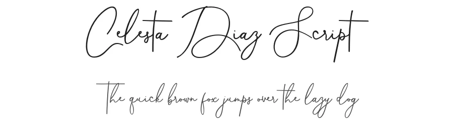 Celesta Diaz Script by Munawir_Mightype — Script Handwritten Font