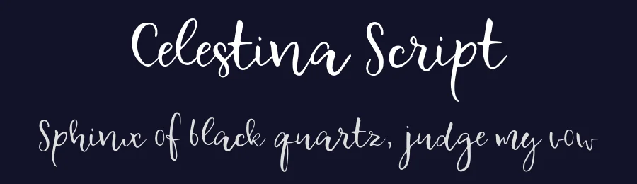 Celestina Script by Antonina Zhulkova — Script Handwritten Font — thumbnail 2
