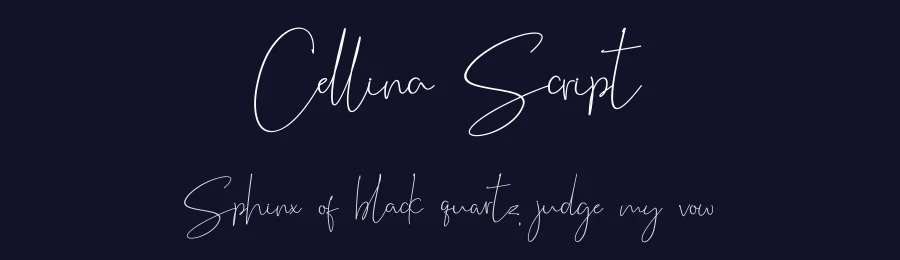 Cellina Script — Script Handwritten Font — thumbnail 2