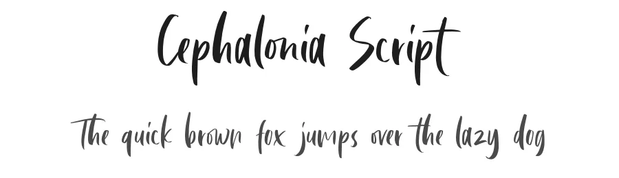 Cephalonia Script by Sarid Ezra — Script Handwritten Font