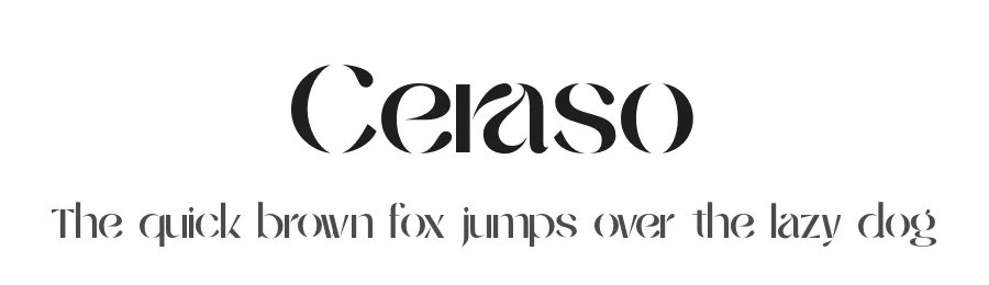 Ceraso by Bakhrudin Ja'far — Sans Serif Font
