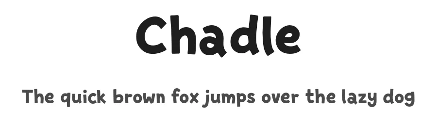Chadle by Fathi Al Ghazi — Sans Serif Font