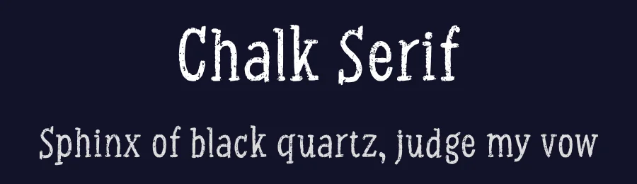 Chalk Serif by Alexey Gorka — Script Handwritten Font — thumbnail 2