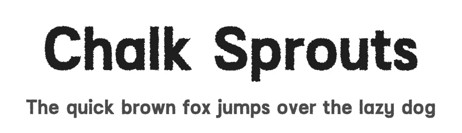 Chalk Sprouts by Diki Pradipta Tri Atmojo — Sans Serif Font