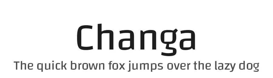 Changa by Eduardo Rodriguez Tunni — Sans Serif Font