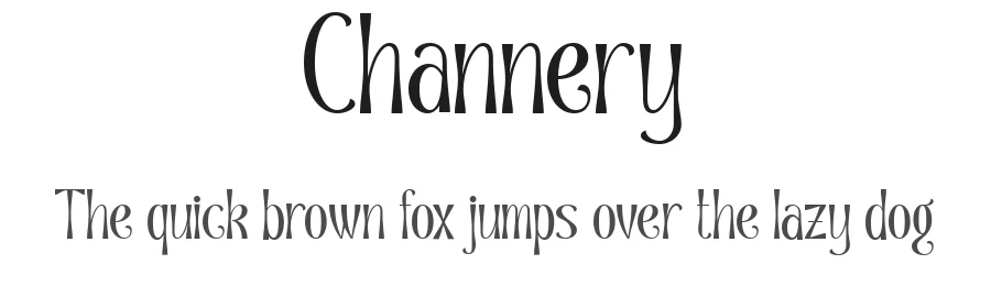 Channery by Say Studio — Display Font