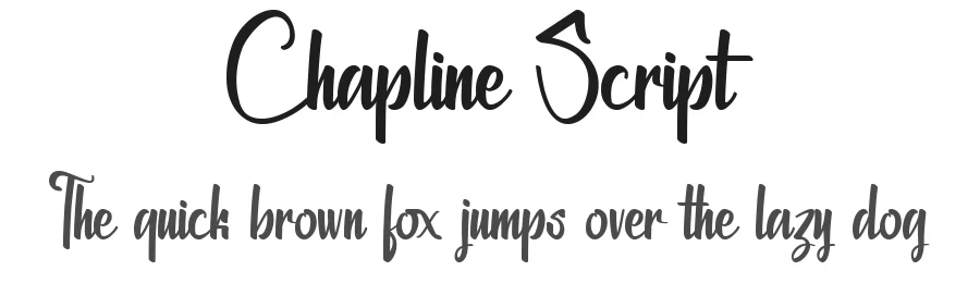 Chapline Script — Script Handwritten Font