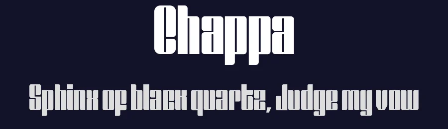 Chappa — Sans Serif Font — thumbnail 2