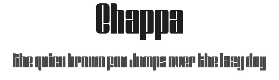 Chappa — Sans Serif Font