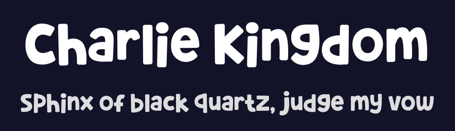 Charlie Kingdom by Sahirul Puguh — Display Font — thumbnail 2