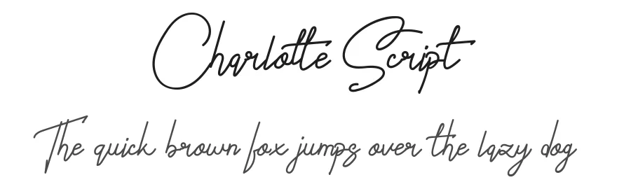 Charlotte Script — Script Handwritten Font